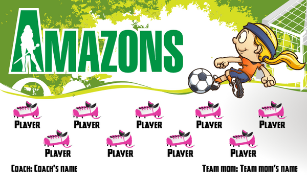 Amazons - Soccer Banner