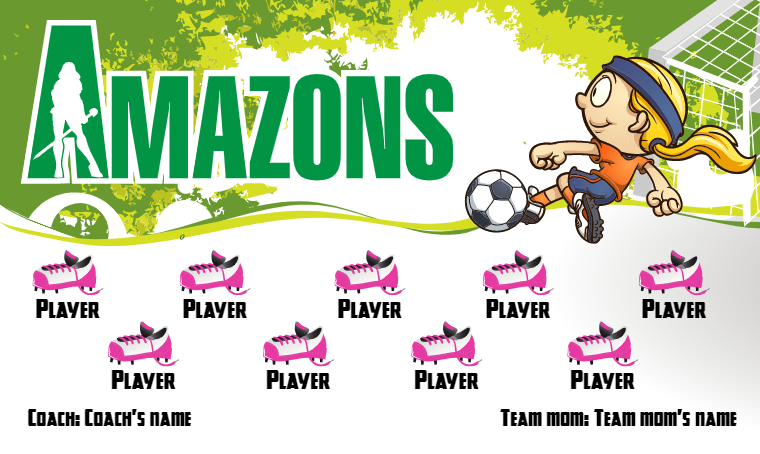 Amazons - Soccer Banner