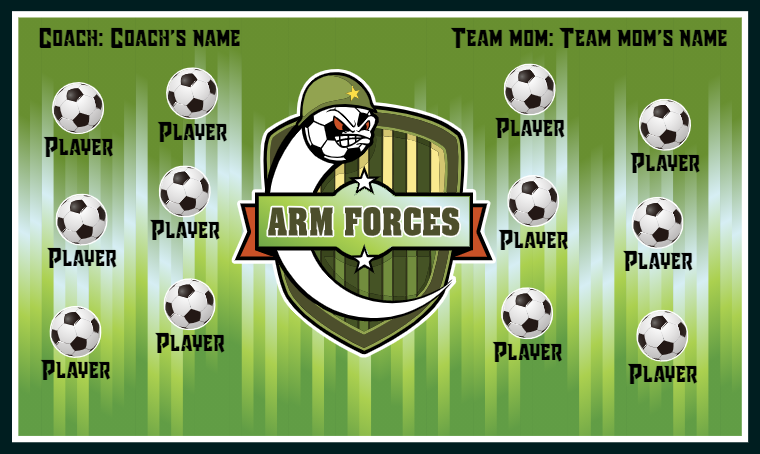 Arm Forces - Soccer Banner