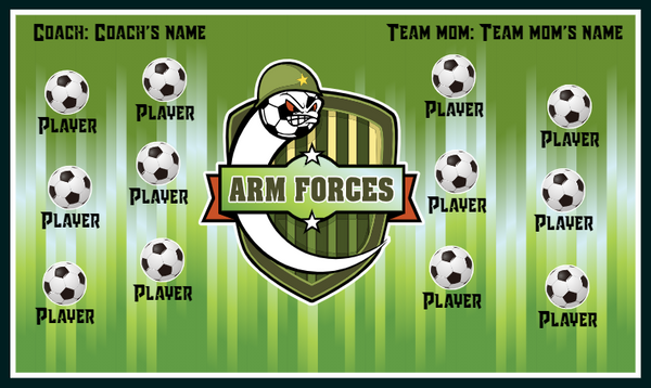 Arm Forces - Soccer Banner