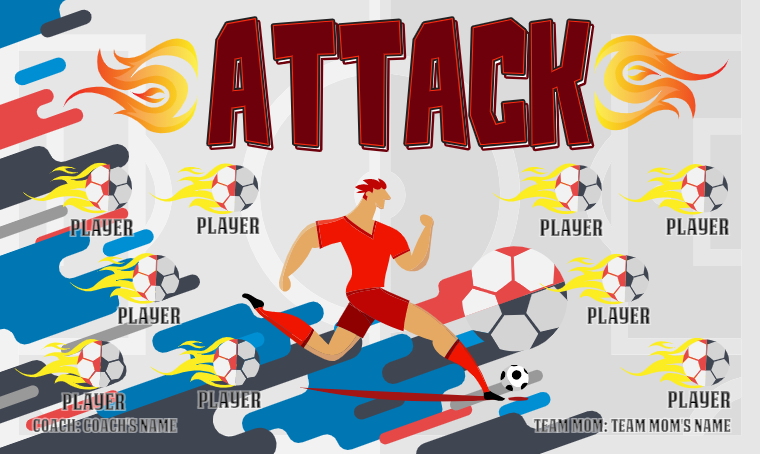 Attack - Soccer Banner