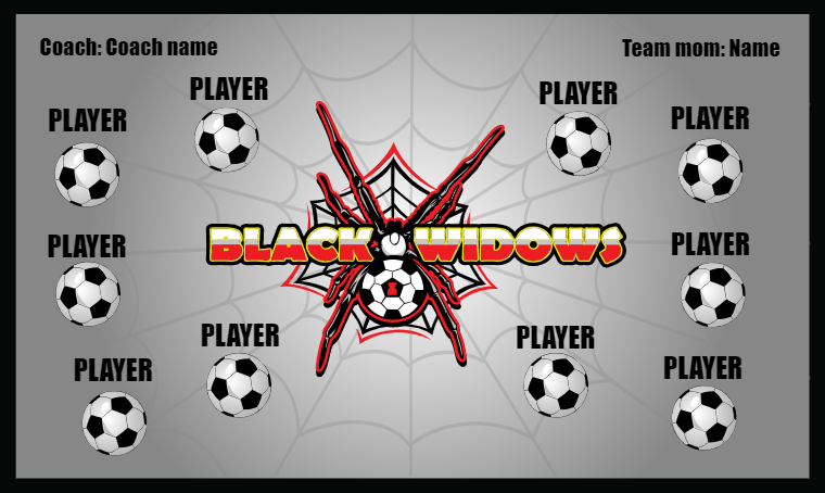 Black Widows 2 - Soccer Banner