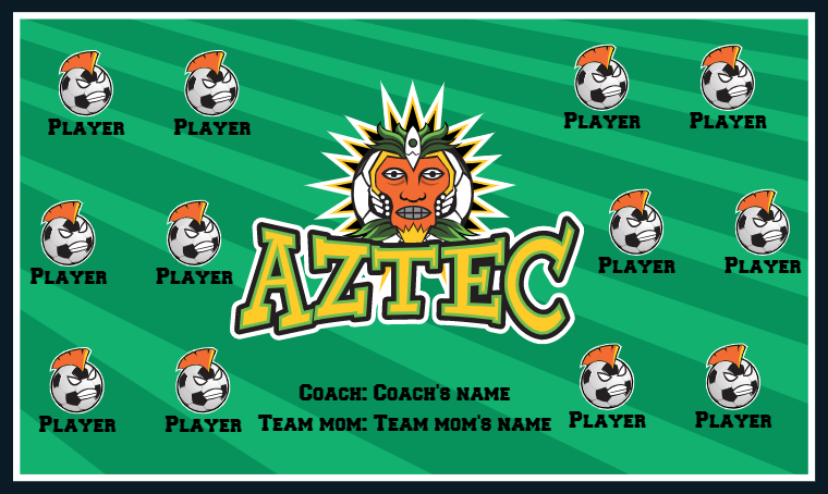 Aztec - Soccer Banner