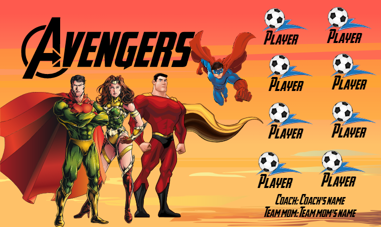 Avengers 2 - Soccer Banner