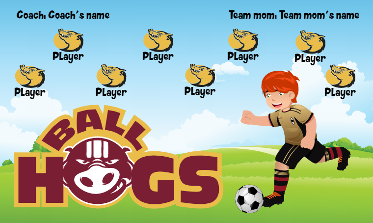 Ball Hogs - Soccer Banner