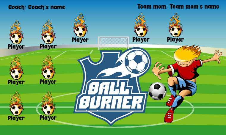 Ball Burner - Soccer Banner