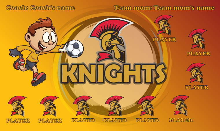 Knights - Soccer Banner