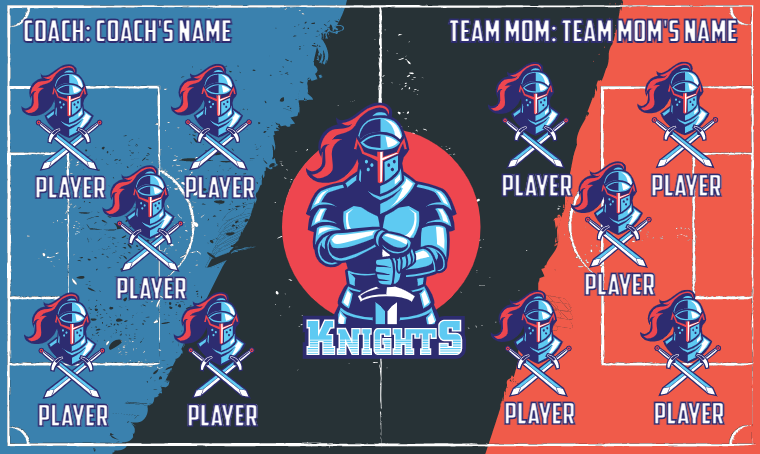 Knights 2 - Soccer Banner