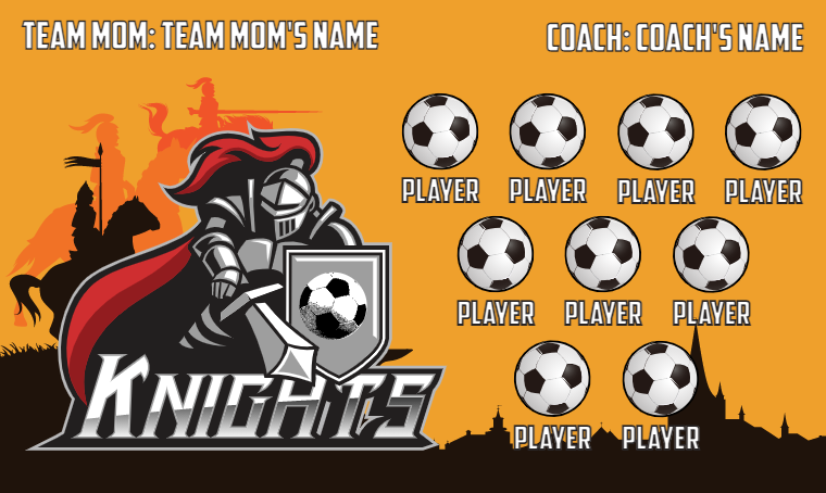 Knights 3 - Soccer Banner