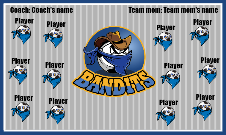 Bandits - Soccer Banner