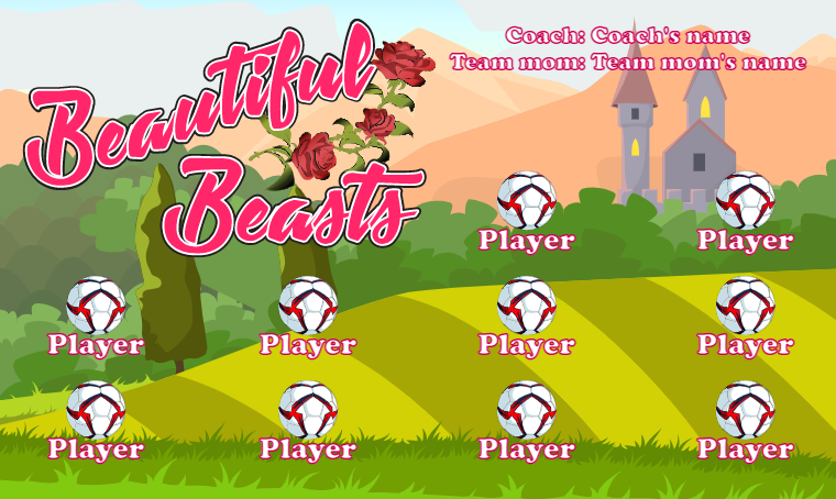 Beautiful Beasts 2 - Soccer Banner