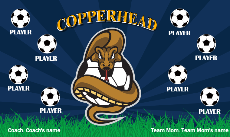 Copperhead - Soccer Banner