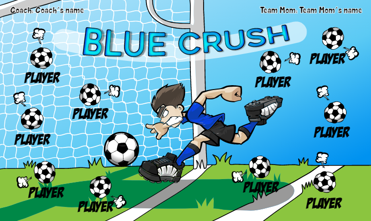 Blue Crush - Soccer Banner