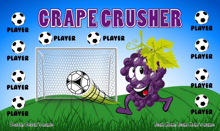 Crape Crusher - Soccer Banner