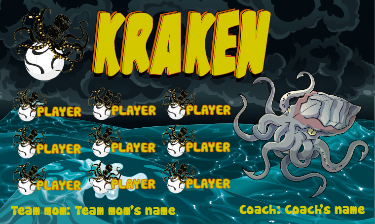 KRAKEN - Soccer Banner