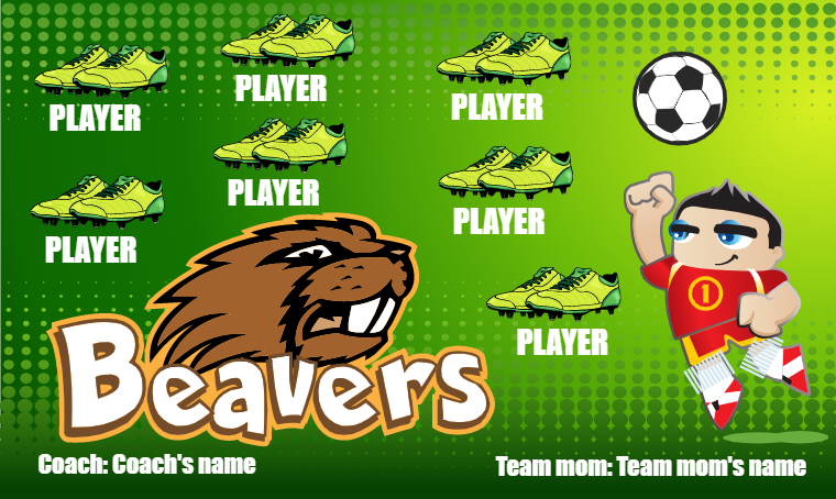 Beavers - Soccer Banner