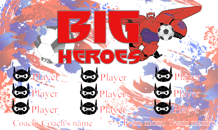 Big Hero - Soccer Banner