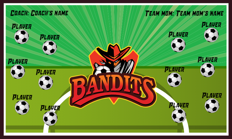 Bandits - Soccer Banner