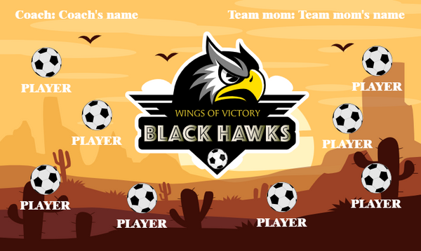 Black Haws - Soccer Banner