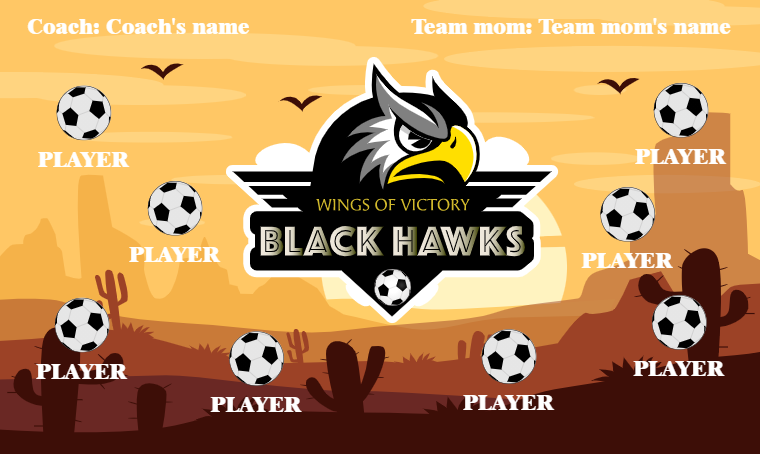 Black Haws - Soccer Banner