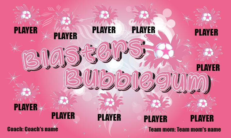 Blasters Bubblegum - Soccer Banner