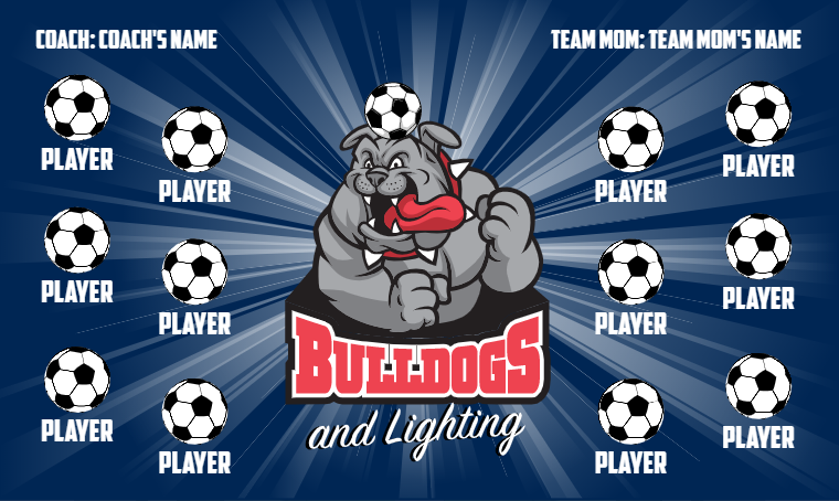 Bulldogs - Soccer Banner