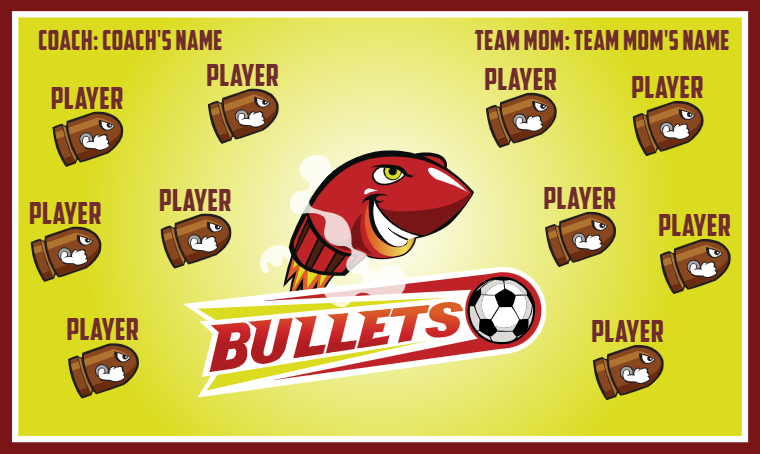 Bullets - Soccer Banner