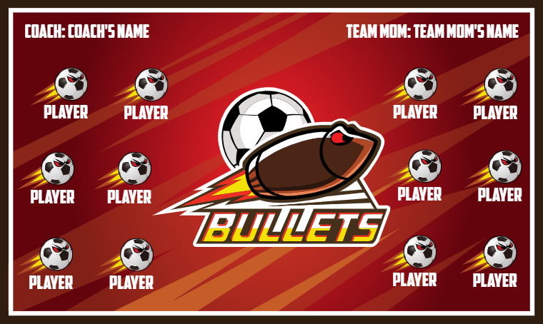 Bullets 2 - Soccer Banner