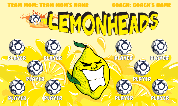 Lemonheads - Soccer Banner