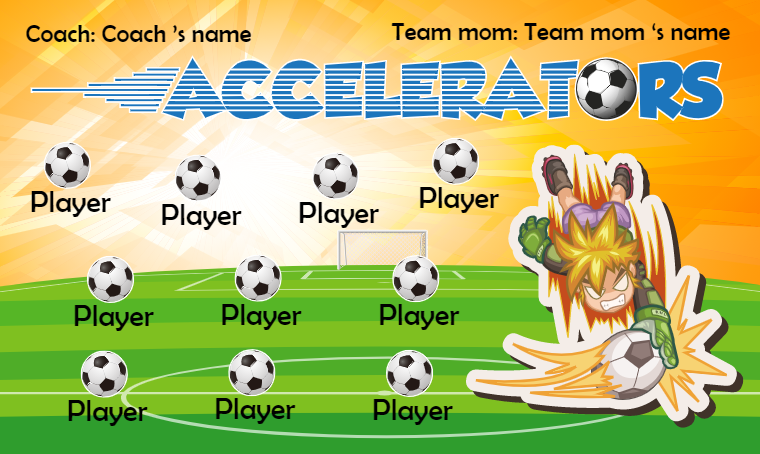 Accelerators - Soccer Banner