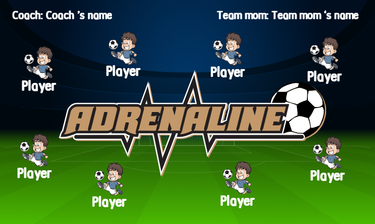 Adrenaline - Soccer Banner