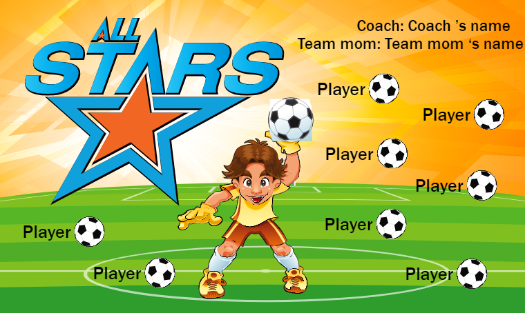 All Stars - Soccer Banner