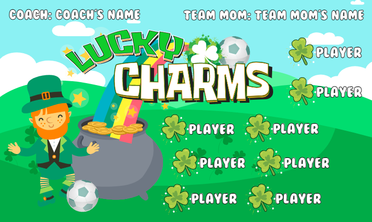 Lucky Charms - Soccer Banner