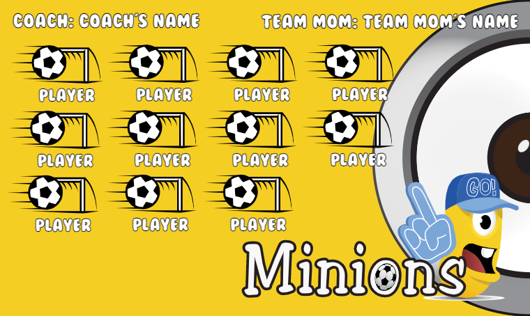 Minions  - Soccer Banner