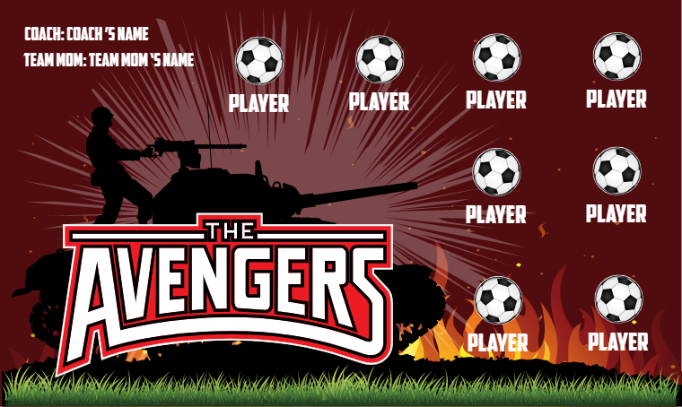 The Avengers 2 - Soccer Banner