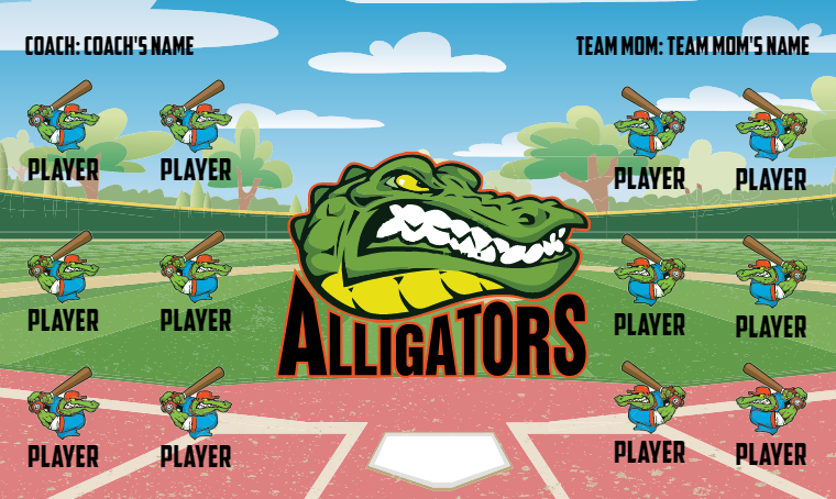 Alligators - Softball Banner