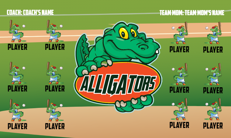 Alligators 2 - Softball Banner