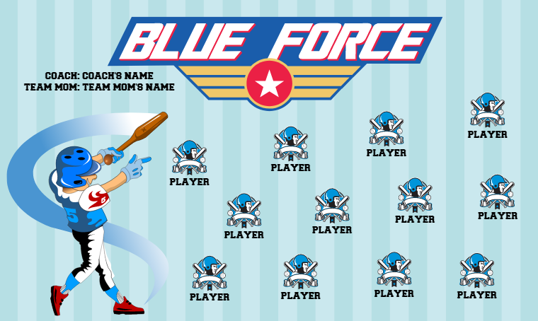 Blue Force 2 - Softball Banner