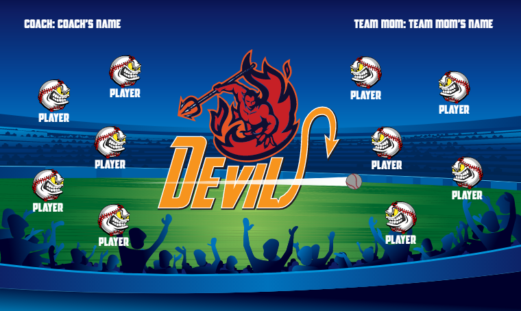 Devil - Softball Banner