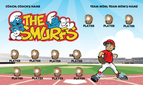 The Smurfs - Softball Banner