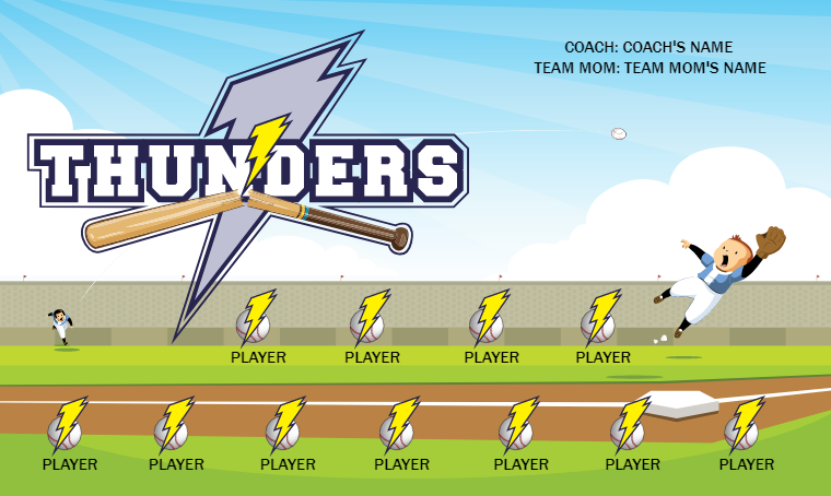 Thunders - Softball Banner