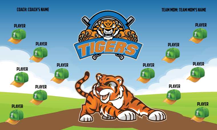 Tigers - Softball Banner