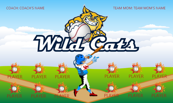 Wild Cats - Softball Banner