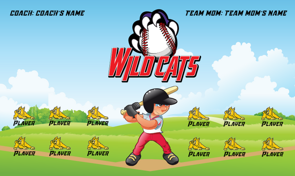 Wolves Cats - Softball Banner