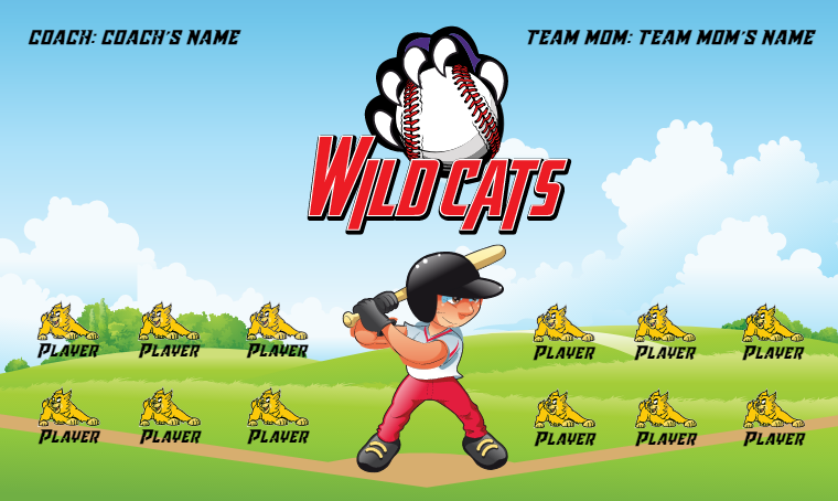 Wolves Cats - Softball Banner