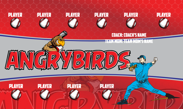 Angry Birds - Baseball Banner