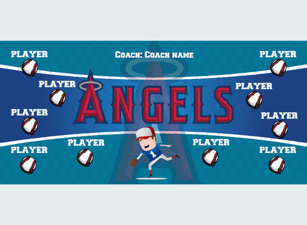 Angels 3 - Baseball - Pole Pocket Banner