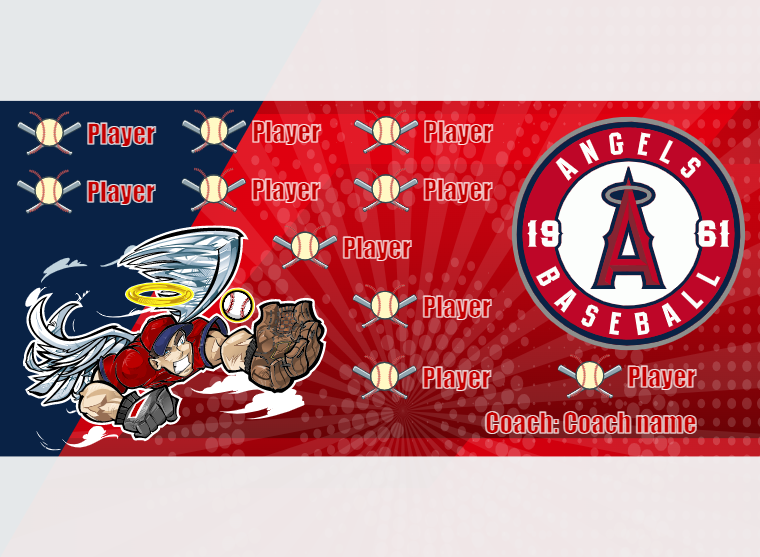 Angels LOS Angeles - Baseball - Pole Pocket Banner