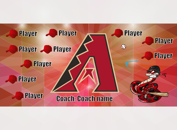 Arizona 2 - Baseball - Pole Pocket Banner