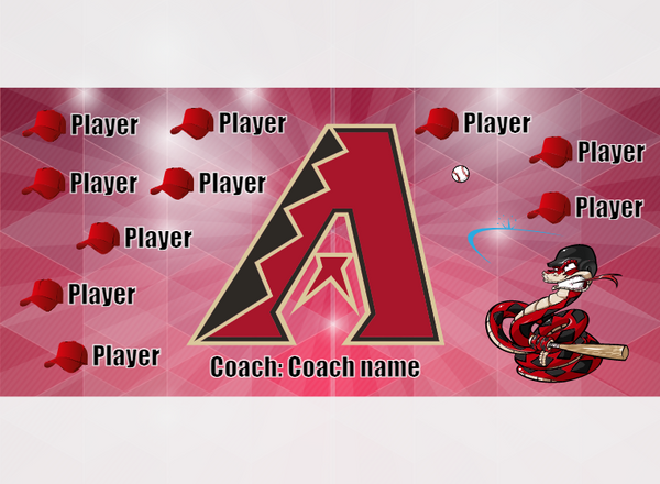 Arizona 3 - Baseball - Pole Pocket Banner